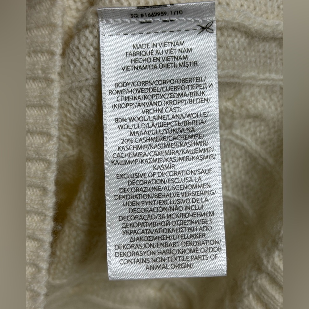 Polo Ralph Lauren Cable-Knit Wool Cashmere Blend Sweater - Picture 9 of 9